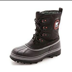 Sorel Men’s Black Caribou XT Insulted waterproof Midcalf Snow boot 15 NM2138-010